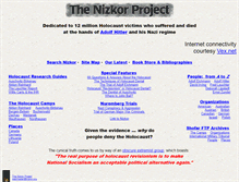 Tablet Screenshot of nizkor.com