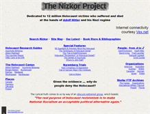 Tablet Screenshot of nizkor.org